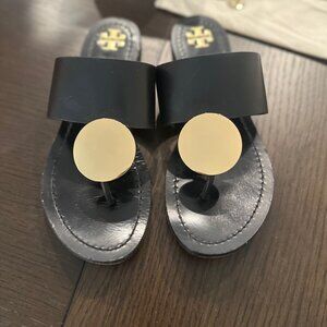 Authentic Luxury Tory Burch Patos Disk Sandal – Calf Leather in a size 7